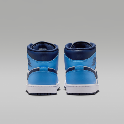 Air Jordan 1 Mid - University Blue/Λευκό/Sail/Midnight Navy - 6
