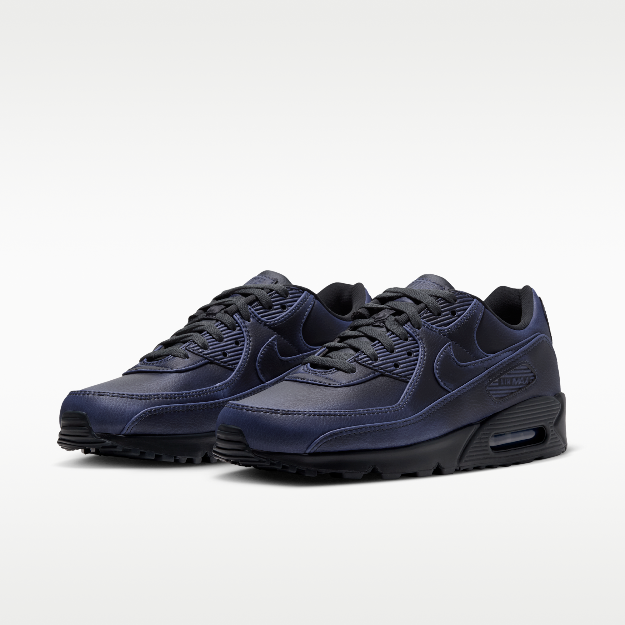 Nike Air Max 90 Premium - Dark Smoke Grey/University Blue/Dark Smoke Grey - 5