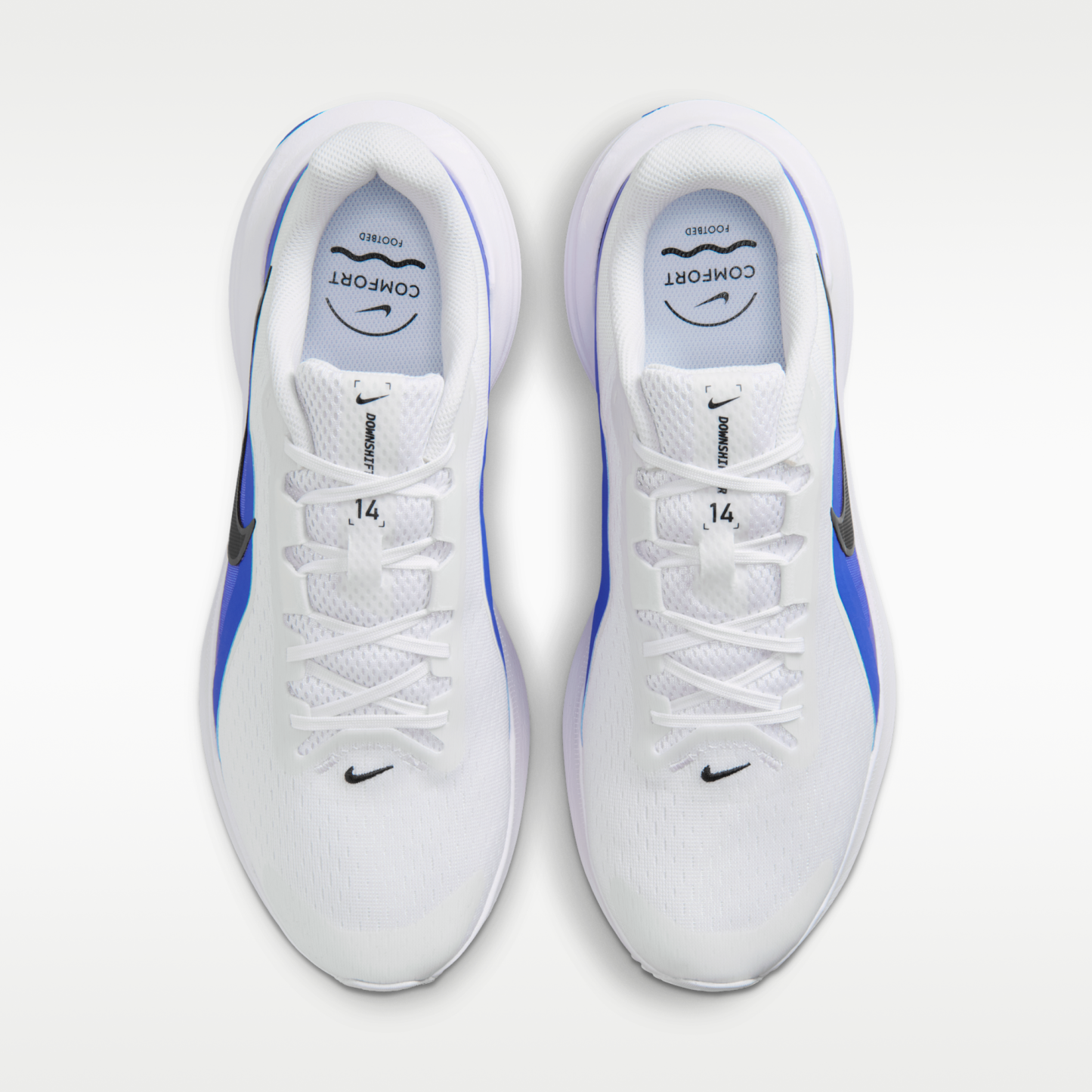 Nike Downshifter 14 - Λευκό/Racer Blue/Anthracite/Μαύρο - 4