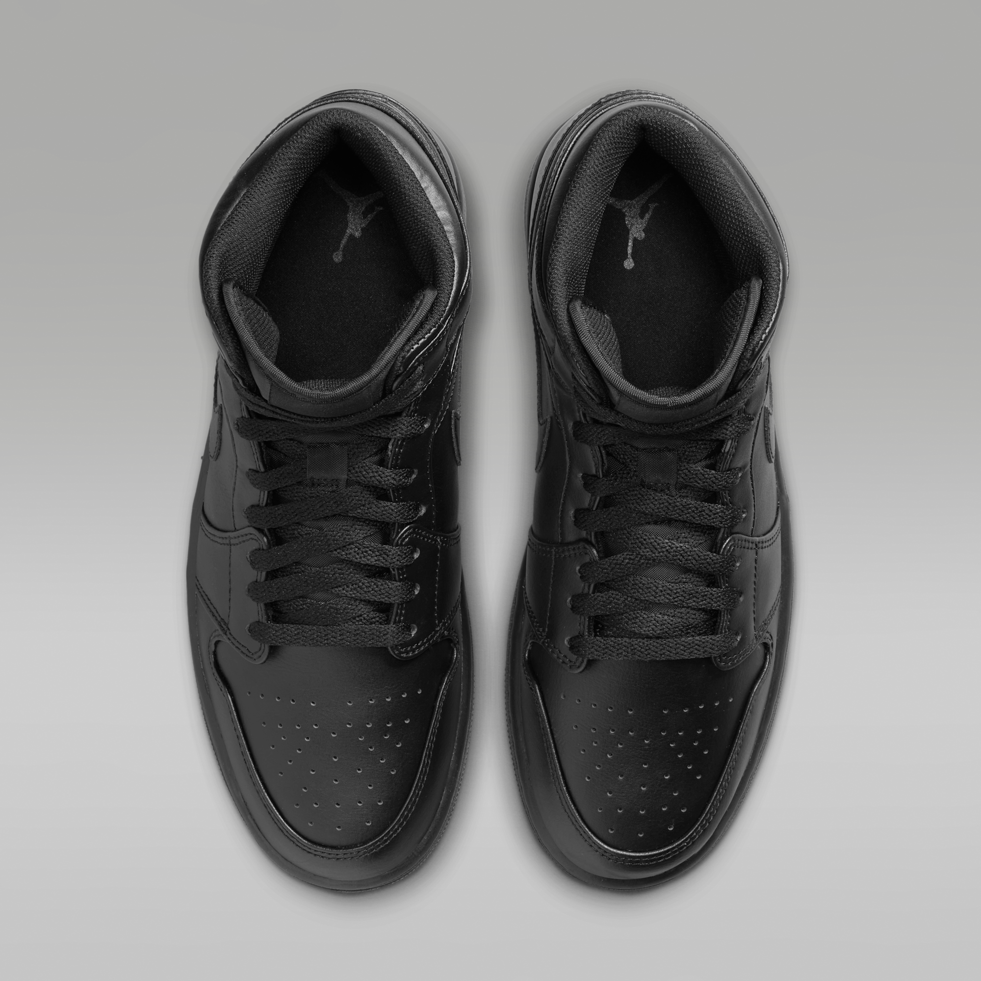 Air Jordan 1 Mid - Μαύρο/Μαύρο/Μαύρο - 4