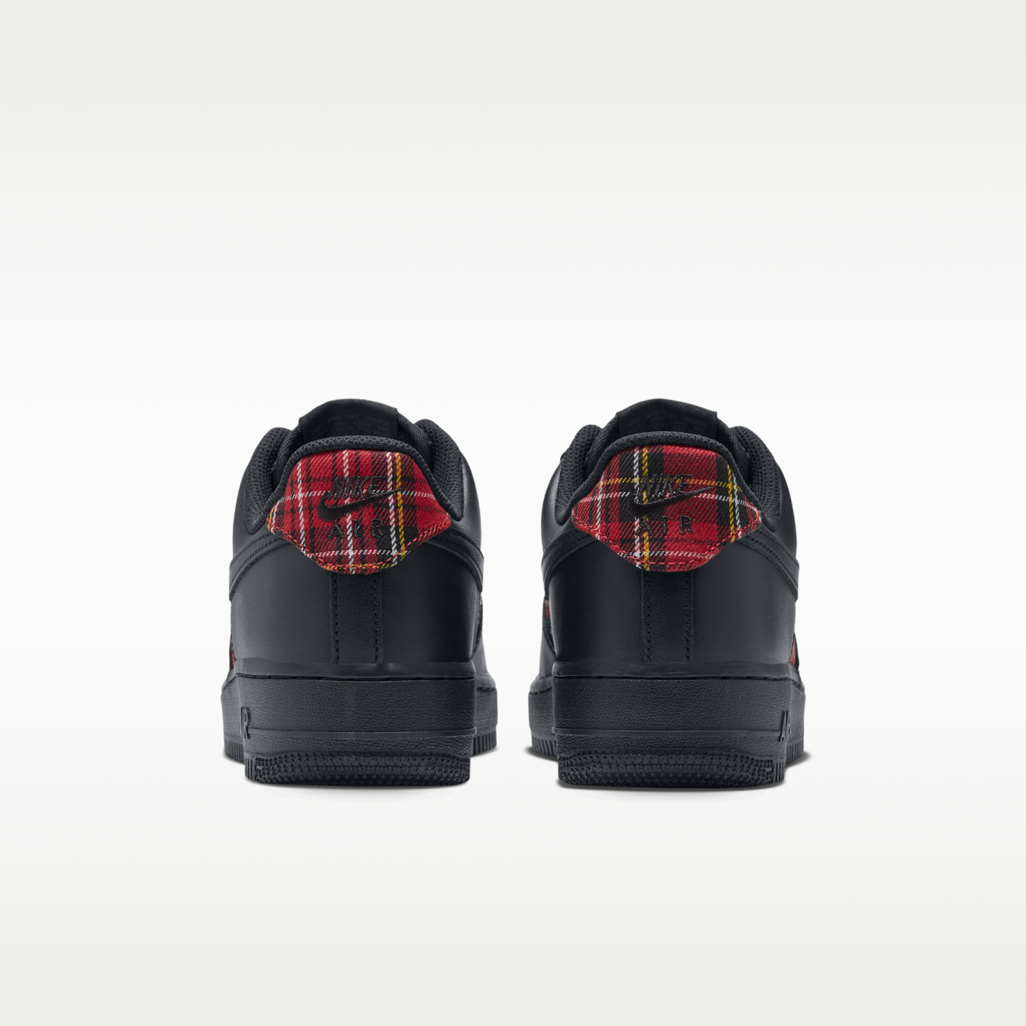 Nike Air Force 1 '07 "Plaid" - Μαύρο/Tough Red/Λευκό/Μαύρο - 6