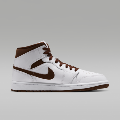 Air Jordan 1 Mid - Λευκό/Cacao Wow/Cacao Wow - 3