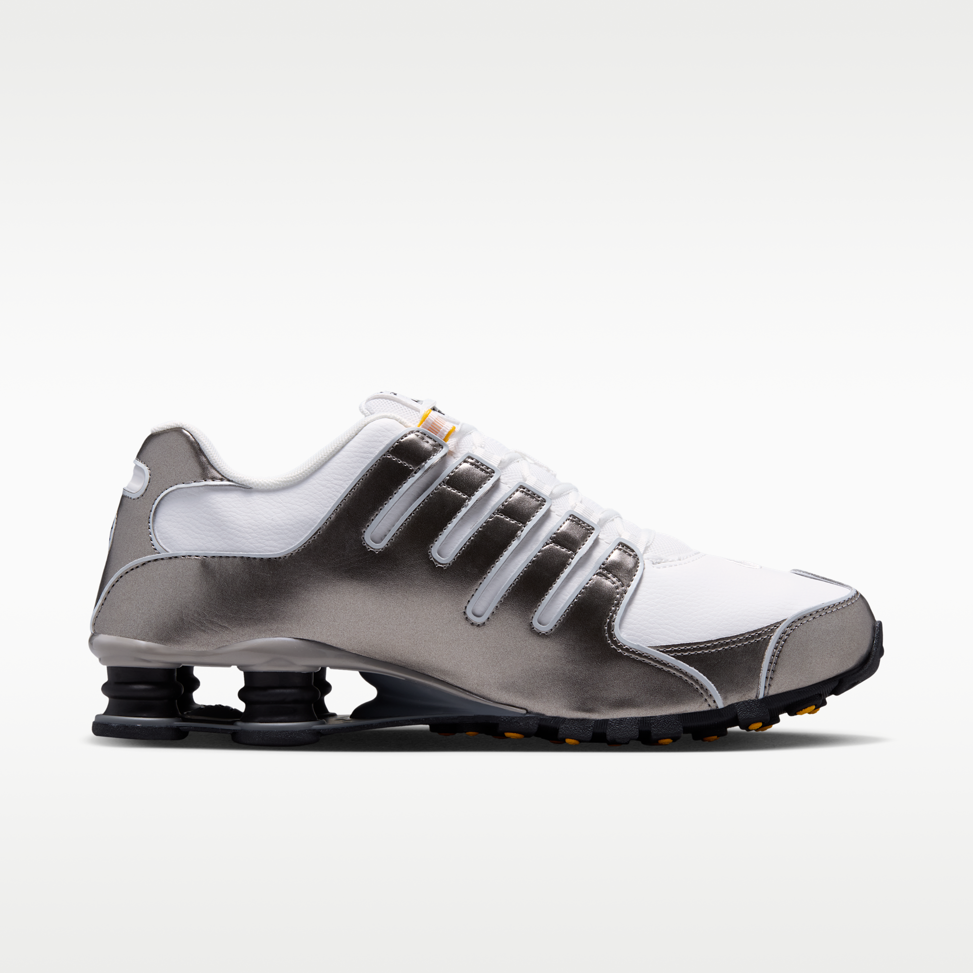 Nike Shox NZ - Summit White/Metallic Pewter/University Gold/Summit White - 3