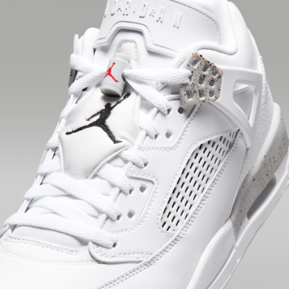 Jordan Spizike Low - Λευκό/Grey Fog/Fire Red/Μαύρο - 7