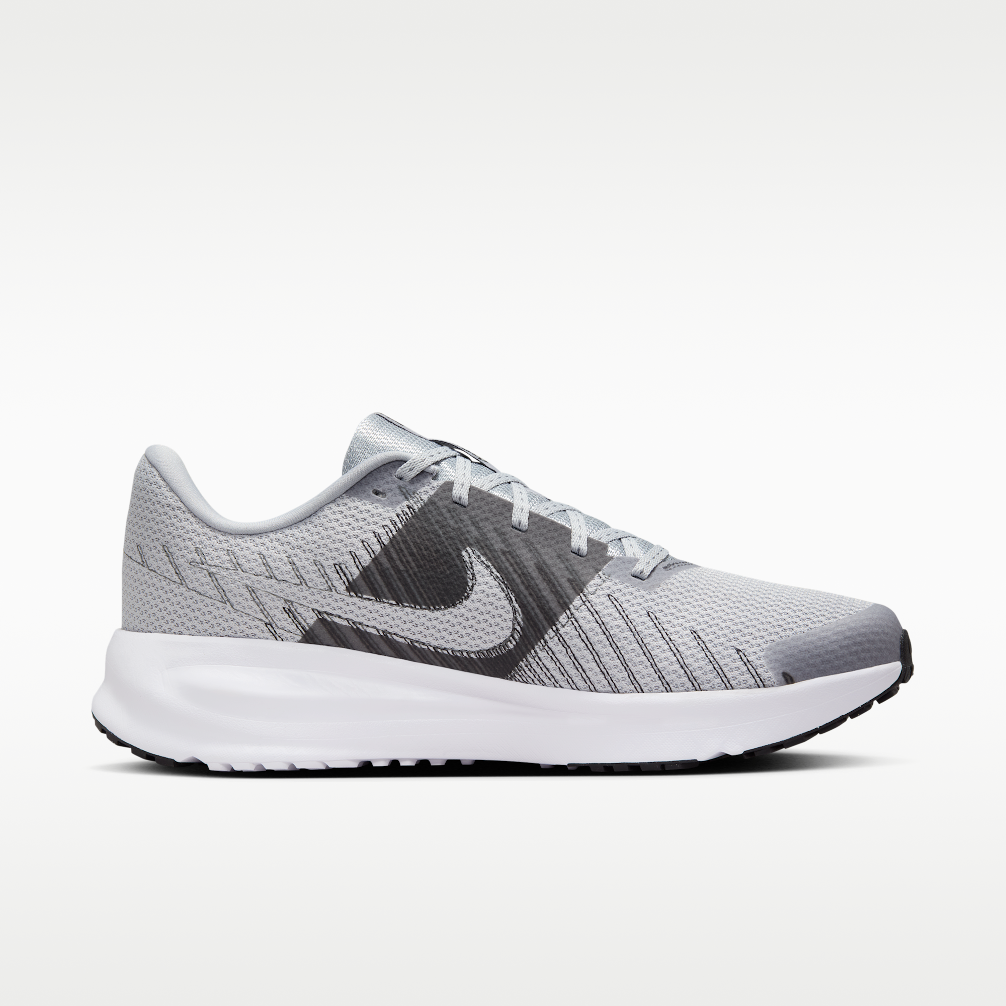 Nike Run Defy - Wolf Grey/Λευκό/Iron Grey/Μαύρο - 3