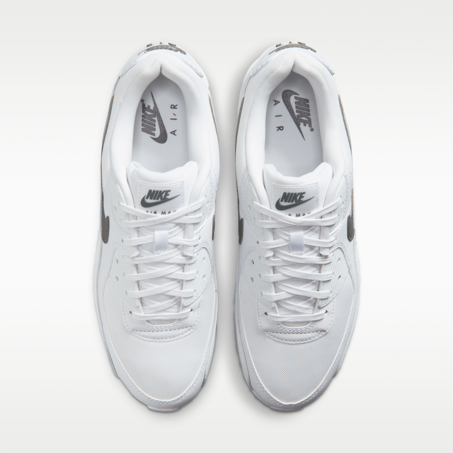 Nike Air Max 90 - Λευκό/Λευκό/Smoke Grey - 4