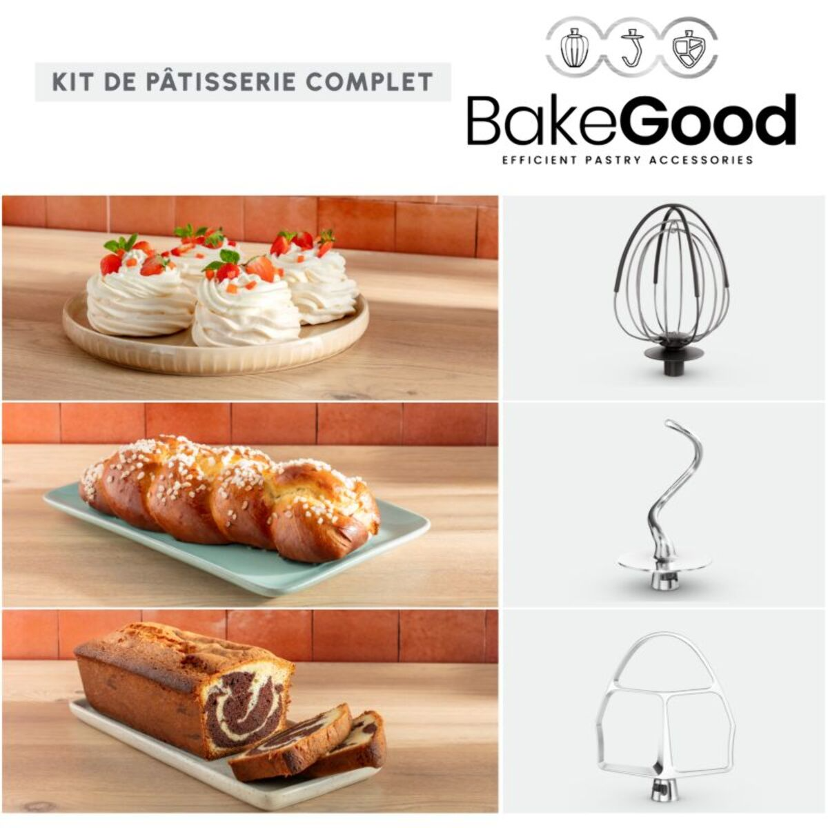 Moulinex Robot pâtissier Bake Partner noir QA525810
