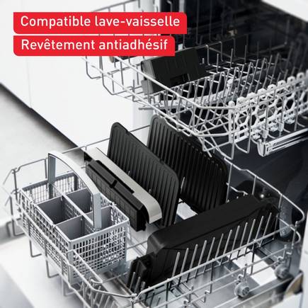 Tethtfal Optigrill 4 en 1 XL, grill intelligent, fonctions bbq, four et repas complet, 12 programmes, mode manuel, ouverture 180°, XL 8 personnes