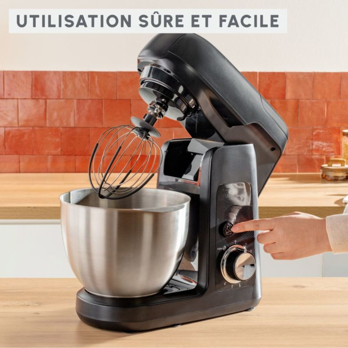 Moulinex Robot pâtissier Bake Partner noir QA525810