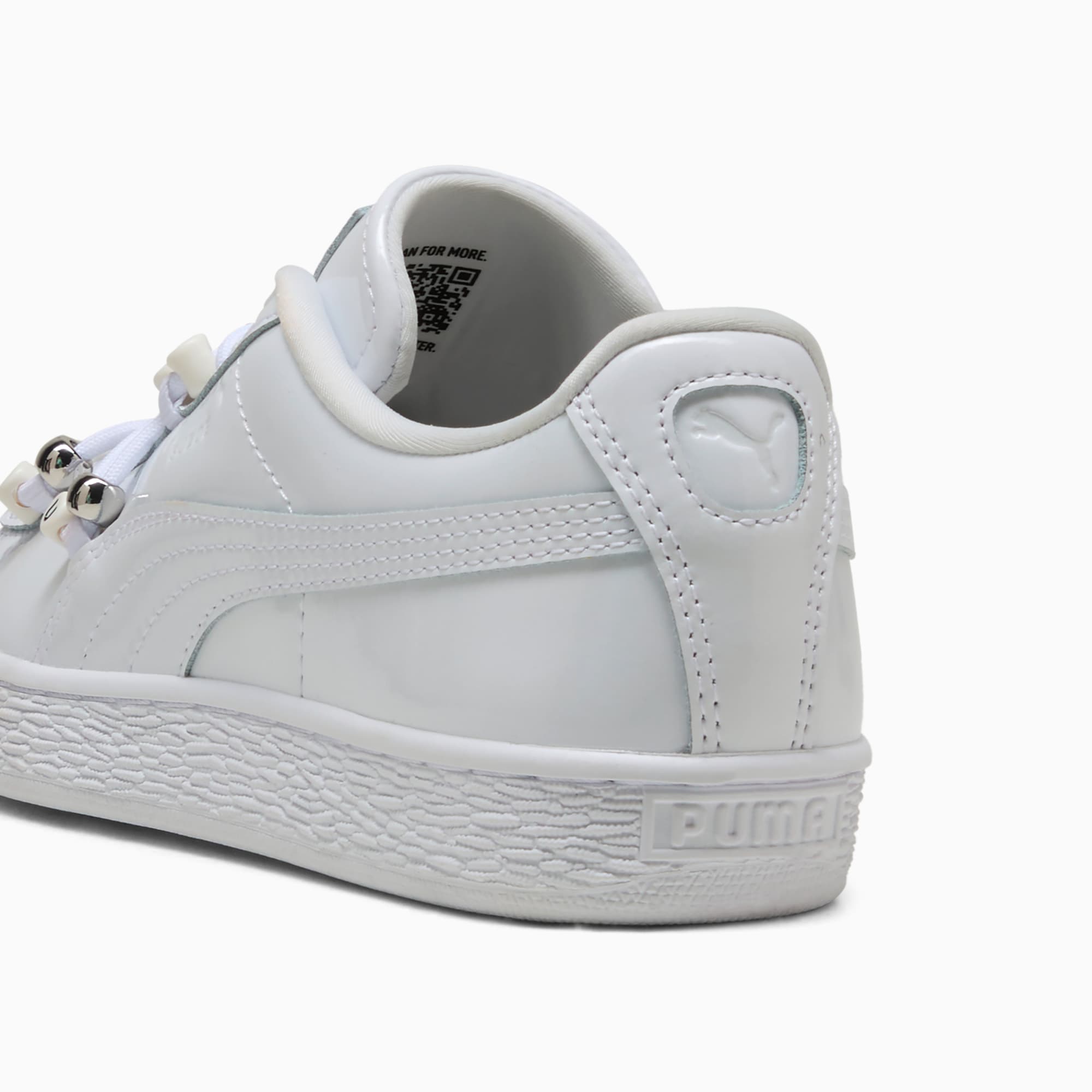 Sneakers Suede Bloom Patent Femme - PUMA White-Feather Gray