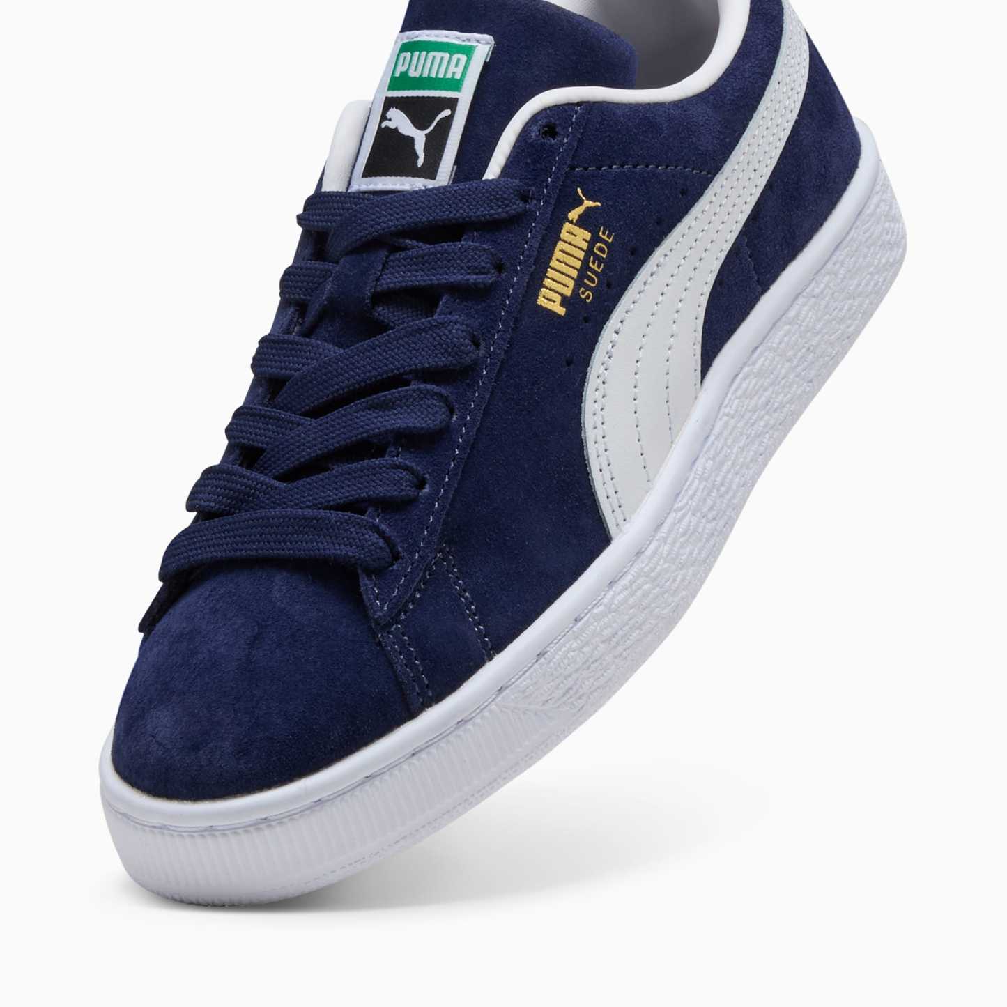 Baskets Suede Classic Enfant et Adolescent - PUMA Navy-PUMA White