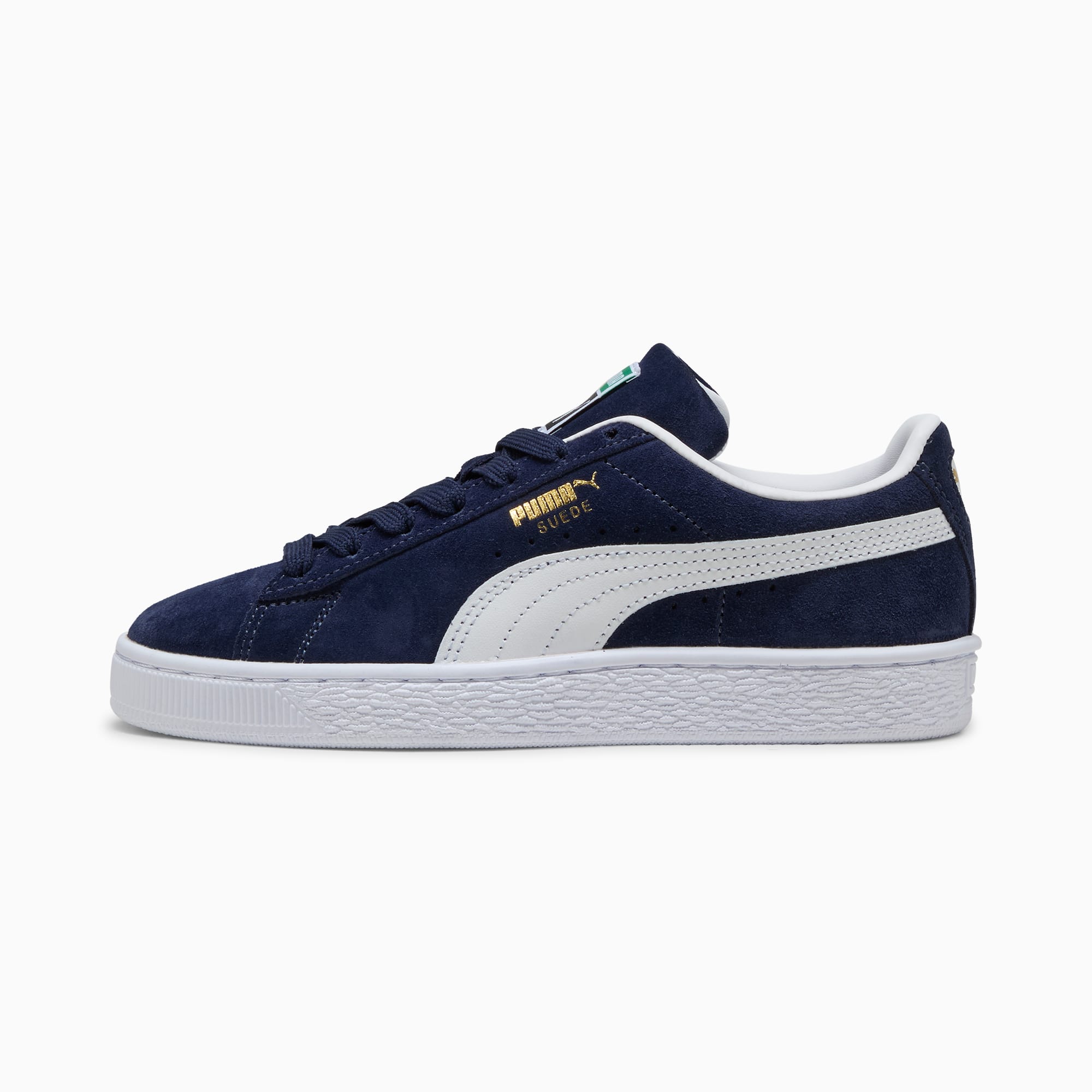 Baskets Suede Classic Enfant et Adolescent - PUMA Navy-PUMA White