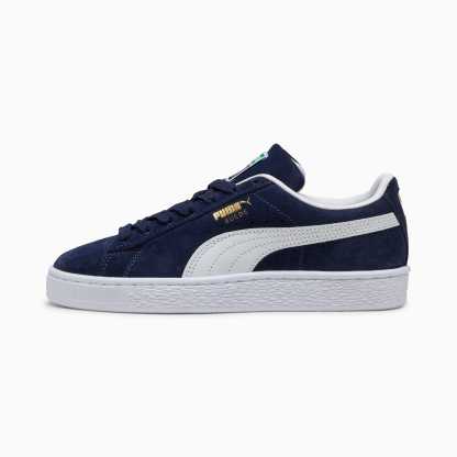 Baskets Suede Classic Enfant et Adolescent - PUMA Navy-PUMA White