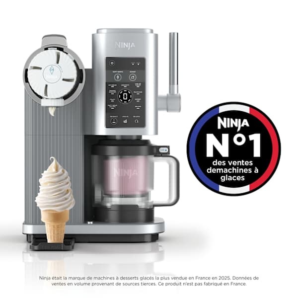 Machine à glace à l’italienne Ninthtja CREAMi Scoop & Swirl​ 13-en-1