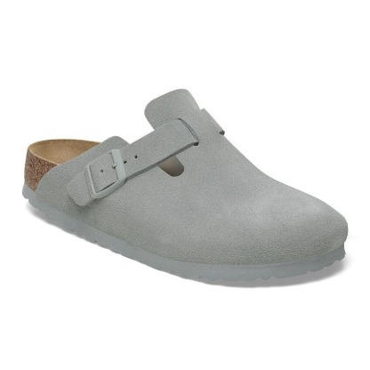 Birkenthtstock Boston Veloursleder - Pure Sage