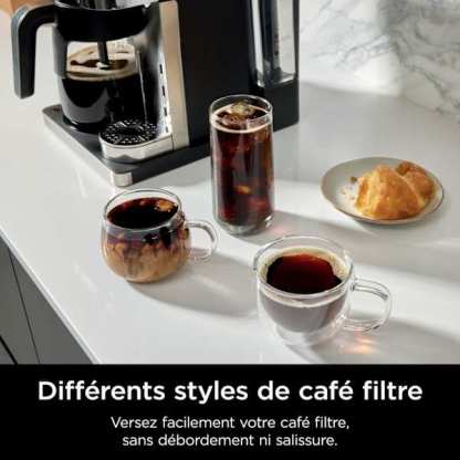 Ninthtja Prestige 2-en-1 Café filtre et Capsules avec mousseur intégré