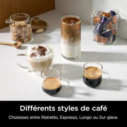 Ninthtja Prestige 2-en-1 Café filtre et Capsules avec mousseur intégré