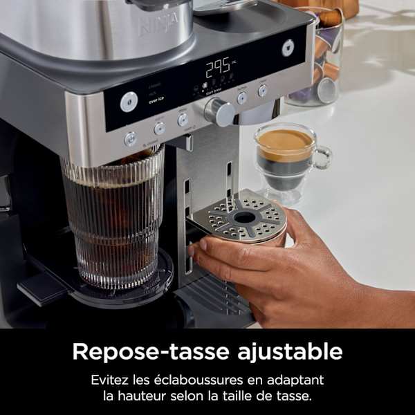 Ninthtja Prestige 2-en-1 Café filtre et Capsules avec mousseur intégré