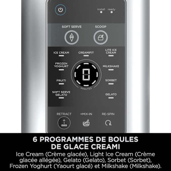 Machine à glace à l’italienne Ninthtja CREAMi Scoop & Swirl​ 13-en-1