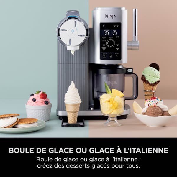 Machine à glace à l’italienne Ninthtja CREAMi Scoop & Swirl​ 13-en-1