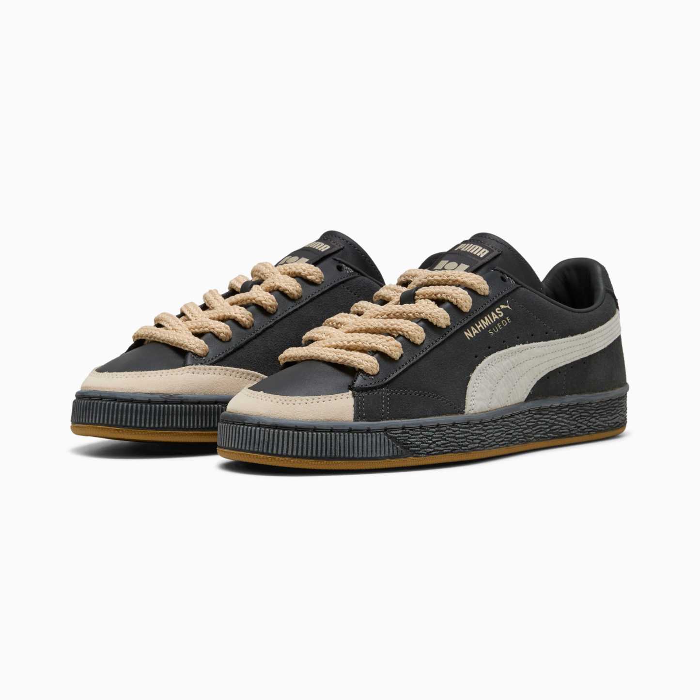 Sneakers Suede Vintage Black PUMA x NAHMIAS Unisexe - Flat Dark Gray-Vapor Gray-Honey Butter