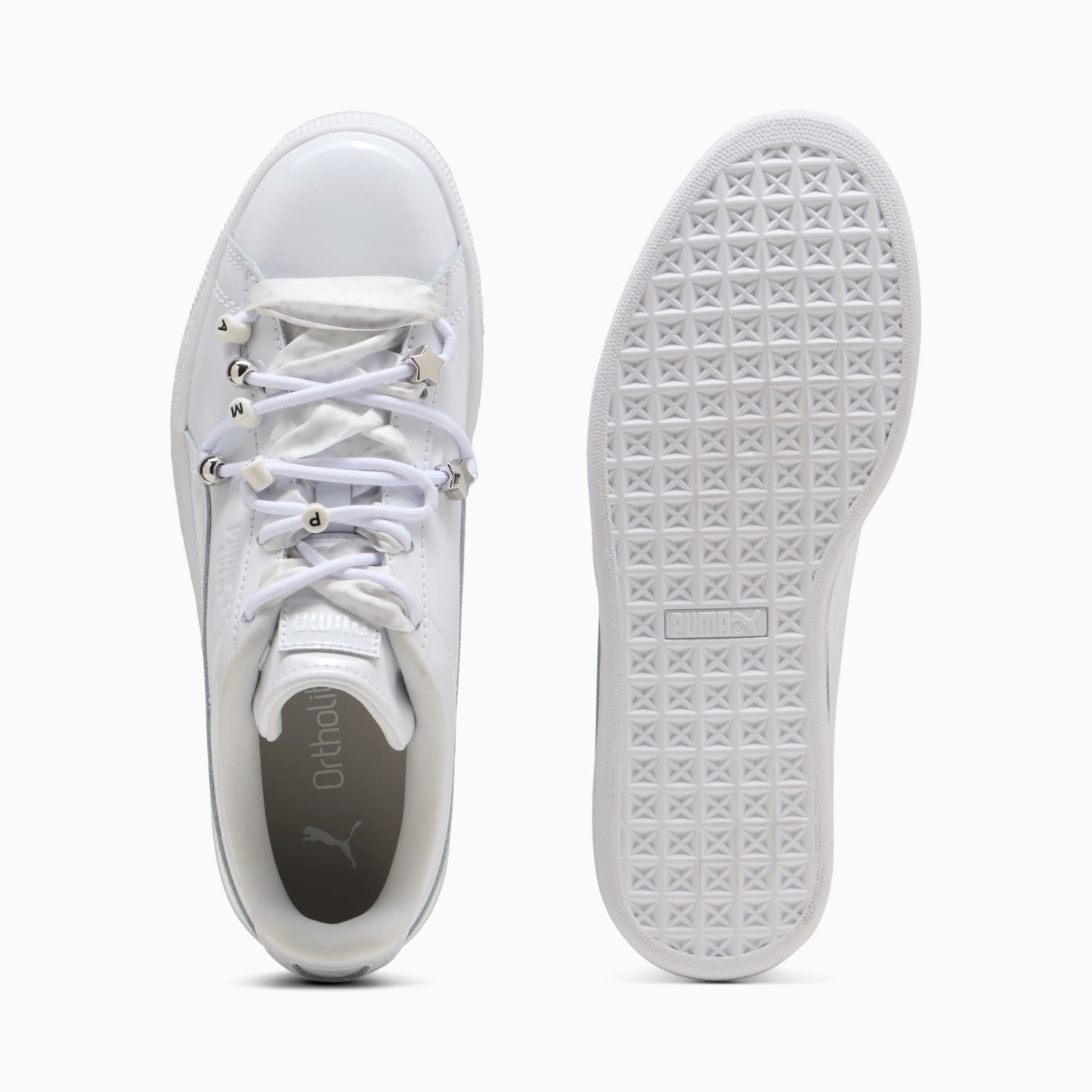 Sneakers Suede Bloom Patent Femme - PUMA White-Feather Gray