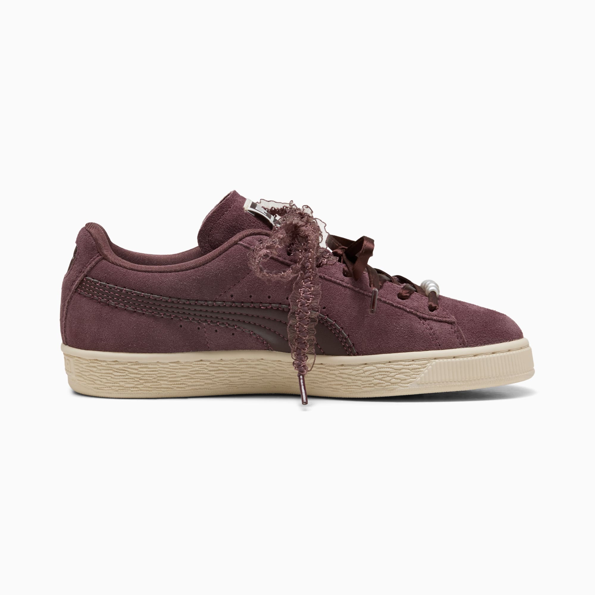 Sneakers Suede Bloom Femme - Rich Cocoa-Chocolate Fondue