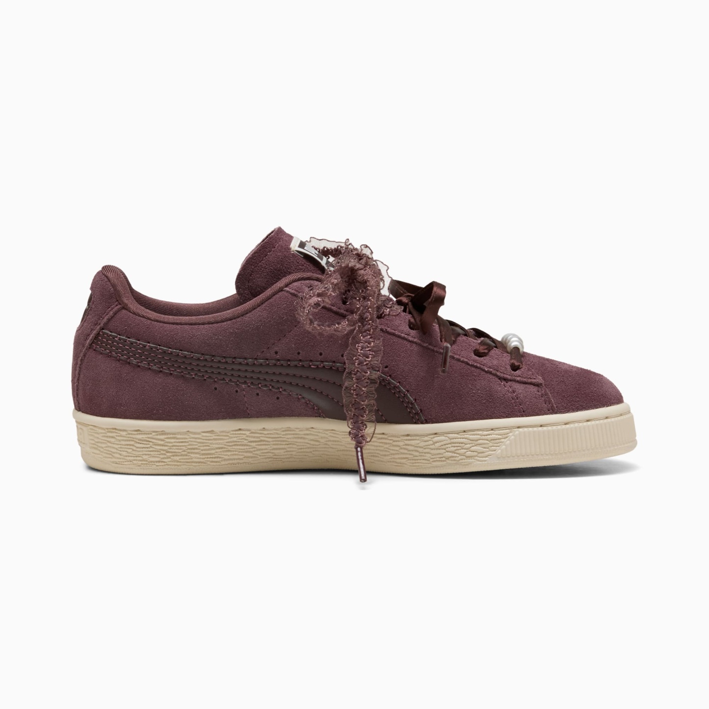 Sneakers Suede Bloom Femme - Rich Cocoa-Chocolate Fondue