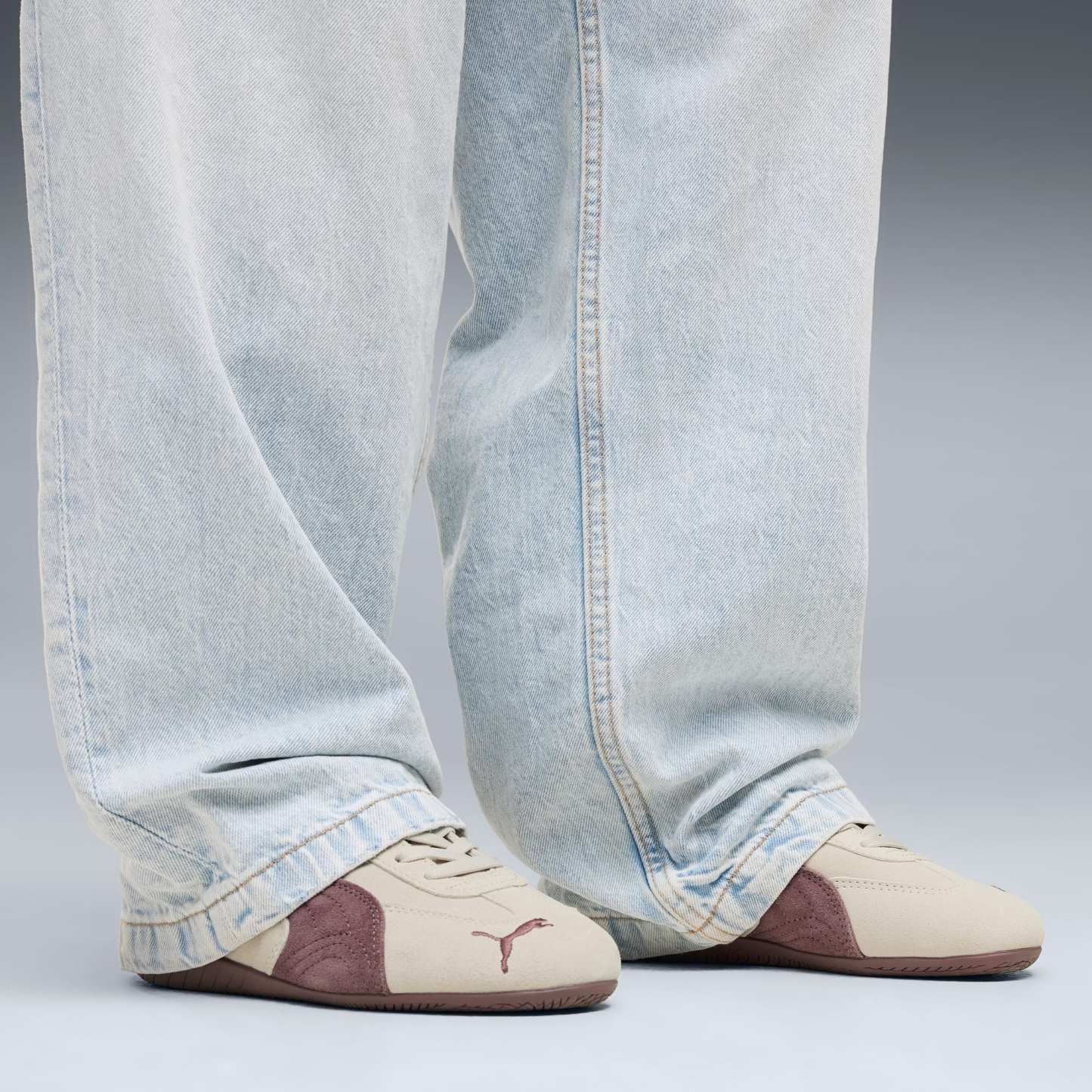 Sneakers Speedcat Enfant et Adolescent - Silver Fog-Rich Cocoa