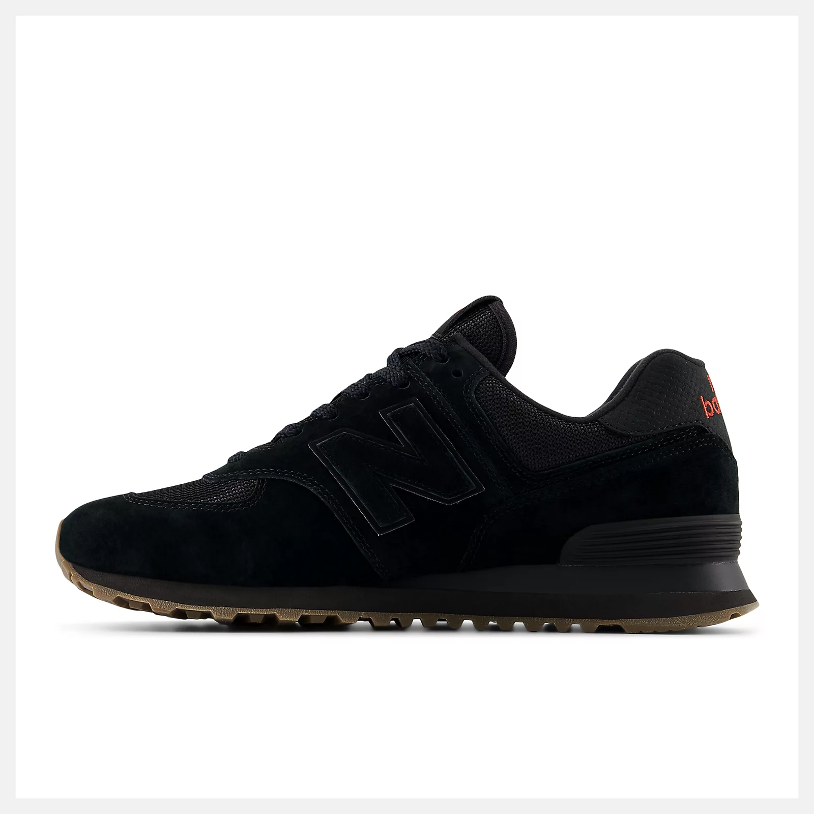 New Balance Lunar New Year 574 U5748HM BLACK with SHADOW RED and GUM 070