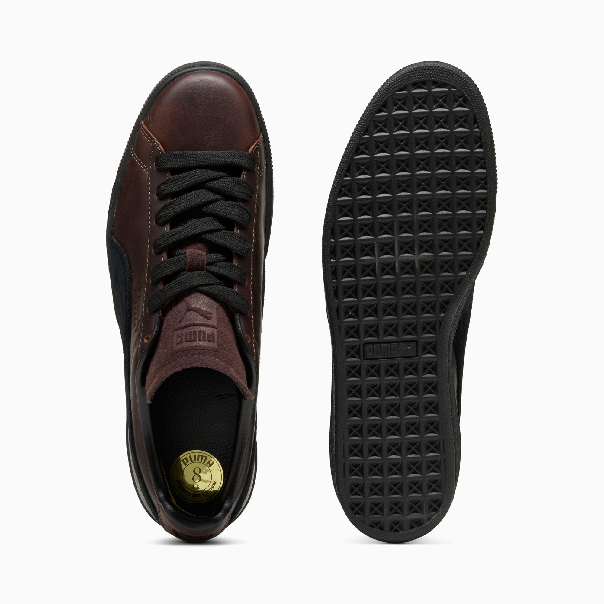 Sneakers Suede Dressed Unisexe - Leather Brown-PUMA Black