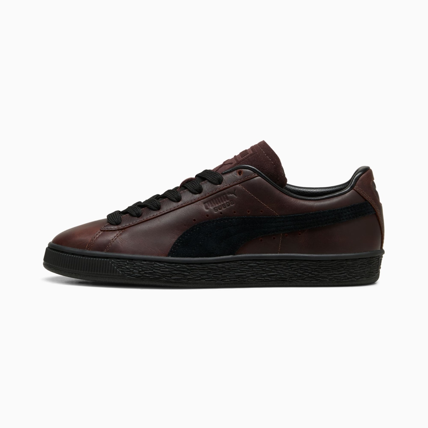 Sneakers Suede Dressed Unisexe - Leather Brown-PUMA Black