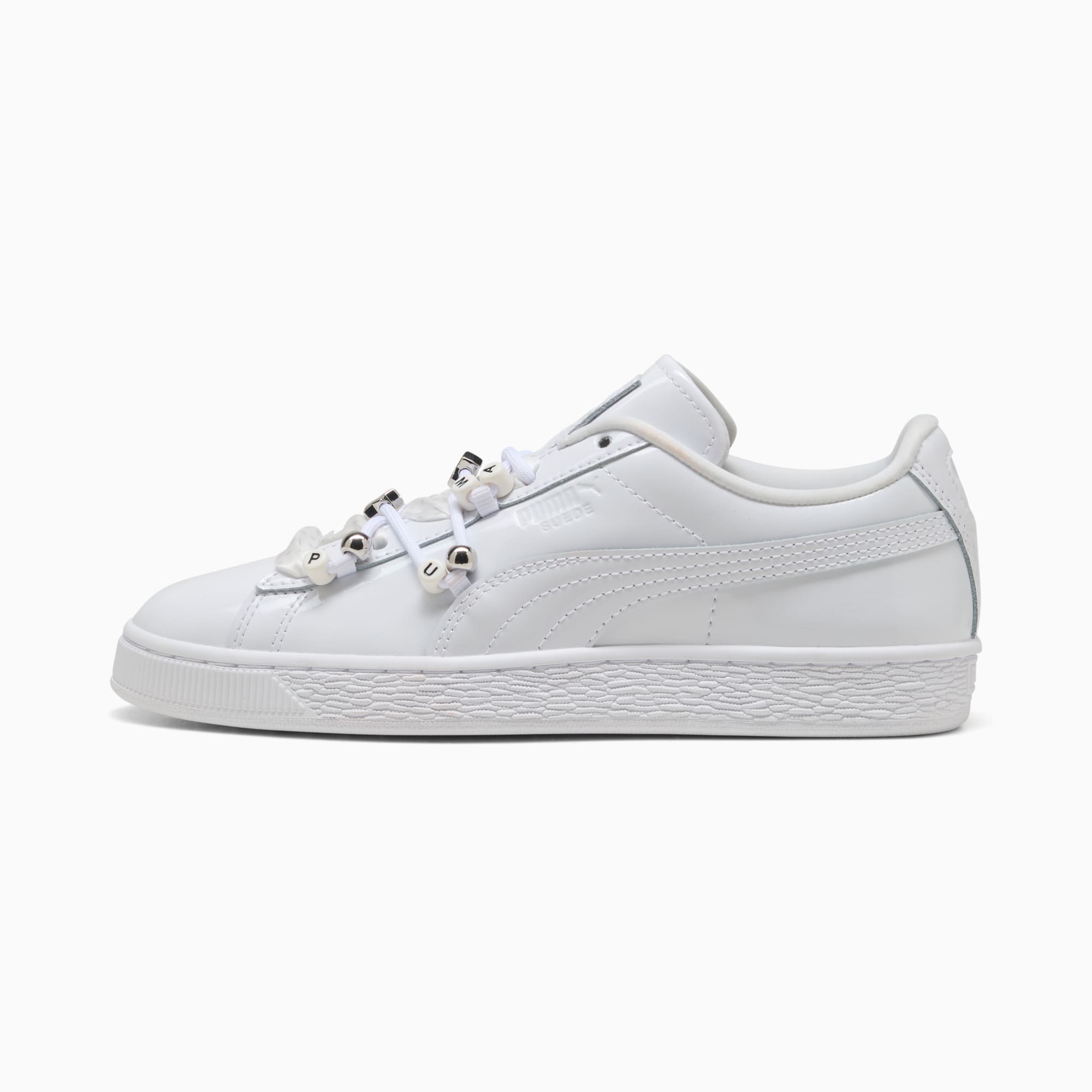 Sneakers Suede Bloom Patent Femme - PUMA White-Feather Gray