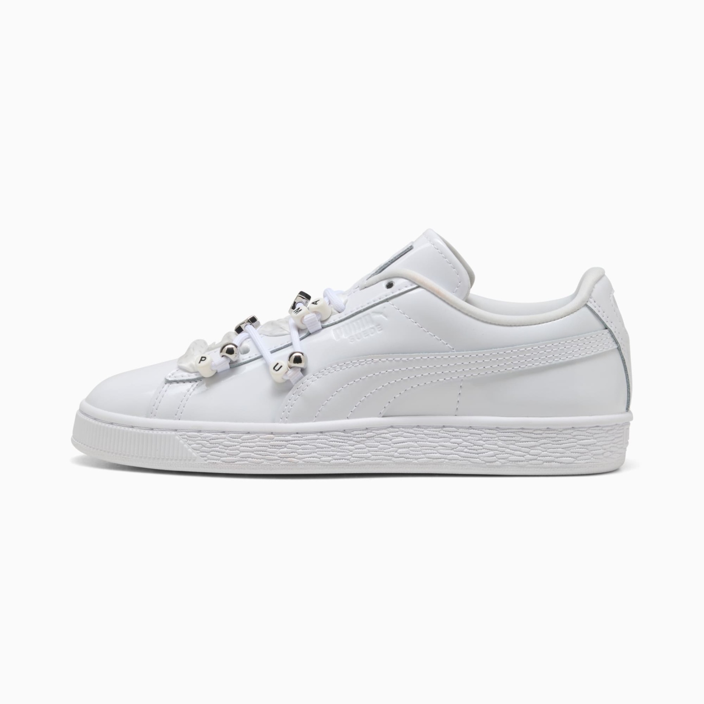 Sneakers Suede Bloom Patent Femme - PUMA White-Feather Gray
