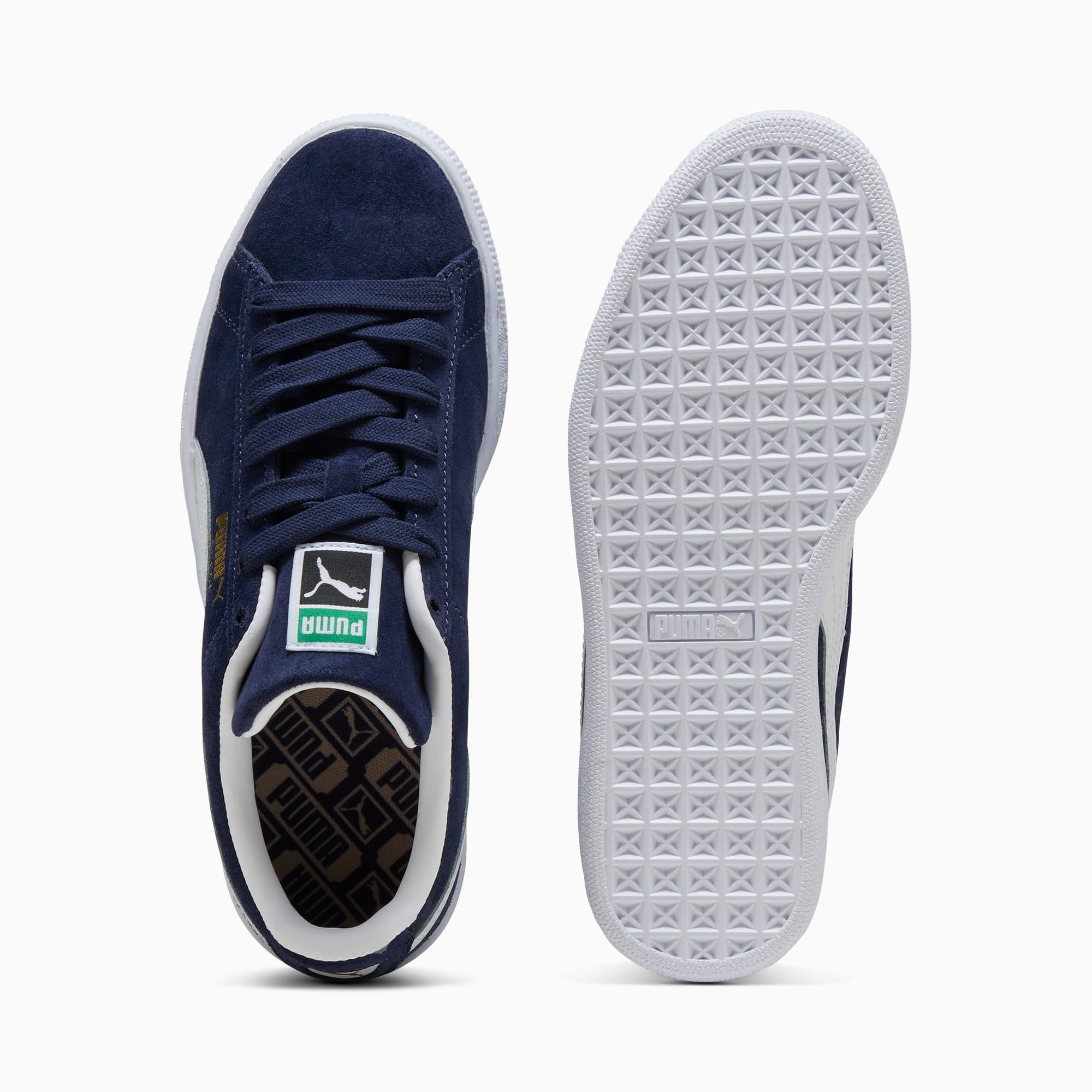 Baskets Suede Classic Enfant et Adolescent - PUMA Navy-PUMA White