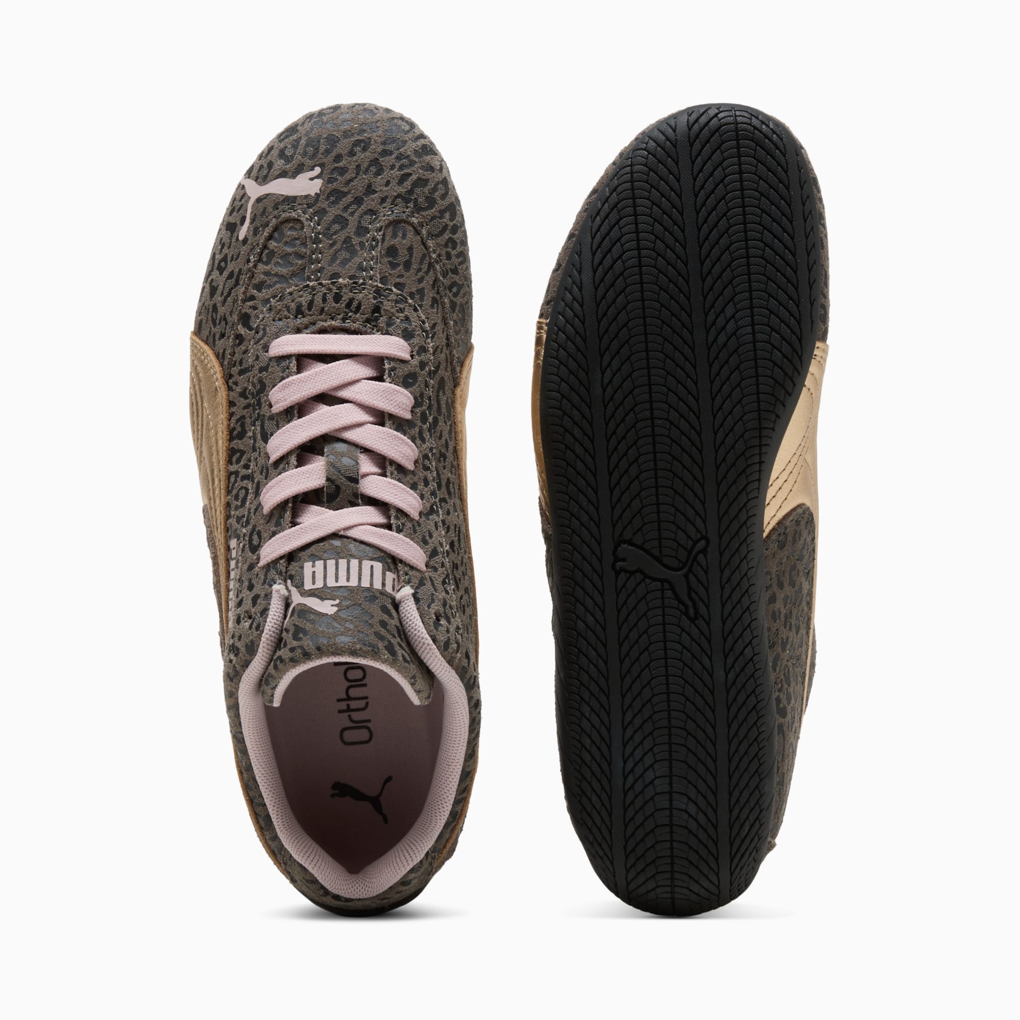 Sneakers Speedcat LeoGirl Enfant et Adolescent - Matte Bronze-PUMA Gold