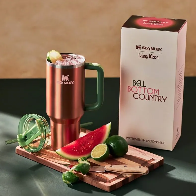 Country Gold 40oz Steel H2.0 FlowState Quencher Tumbler