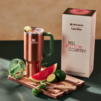 Country Gold 40oz Steel H2.0 FlowState Quencher Tumbler