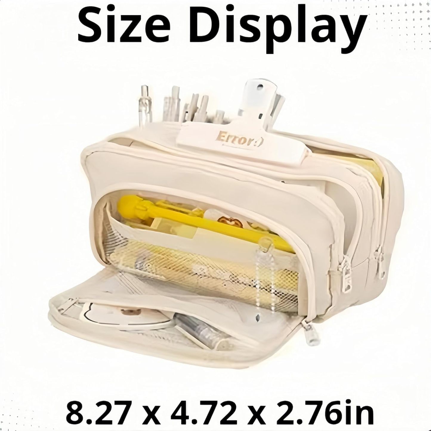 Big Capacity Pencil Case, Cute Pencil Pouch, Aesthetic Pencil Case, Kawaii Pencil Case, Pencil Cases for Teen Girls, Pencil Case with Compartments (Light Blue)