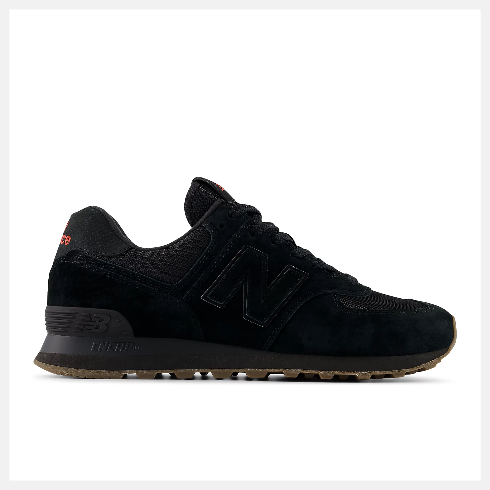 New Balance Lunar New Year 574 U5748HM BLACK with SHADOW RED and GUM 070