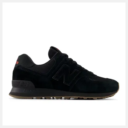 New Balance Lunar New Year 574 U5748HM BLACK with SHADOW RED and GUM 070