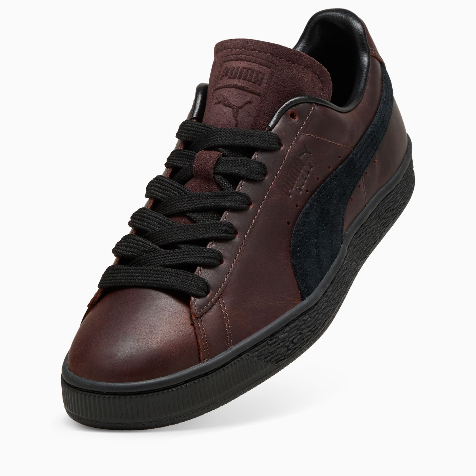 Sneakers Suede Dressed Unisexe - Leather Brown-PUMA Black