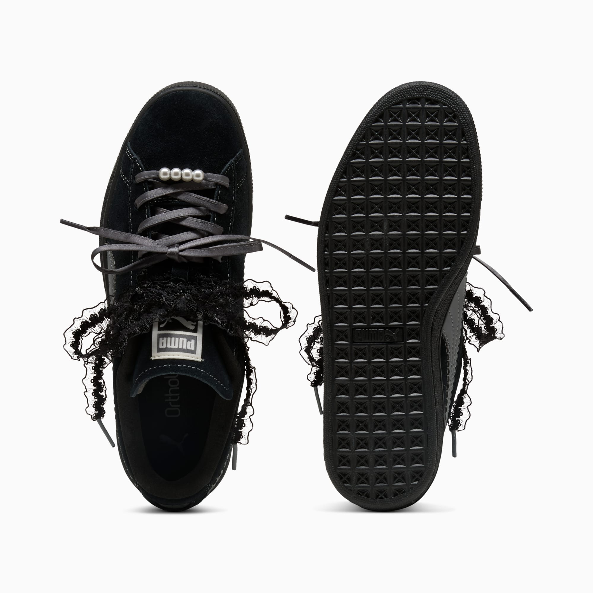Sneakers Suede Bloom Femme - PUMA Black-Slate Sky