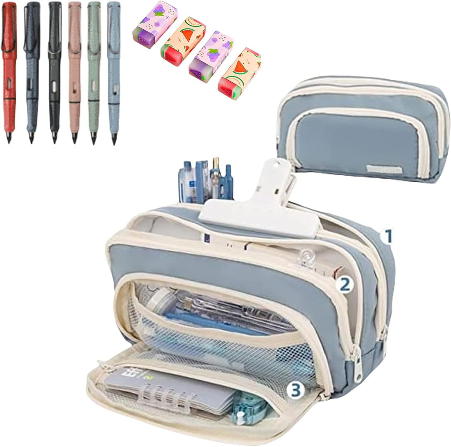 Big Capacity Pencil Case, Cute Pencil Pouch, Aesthetic Pencil Case, Ka