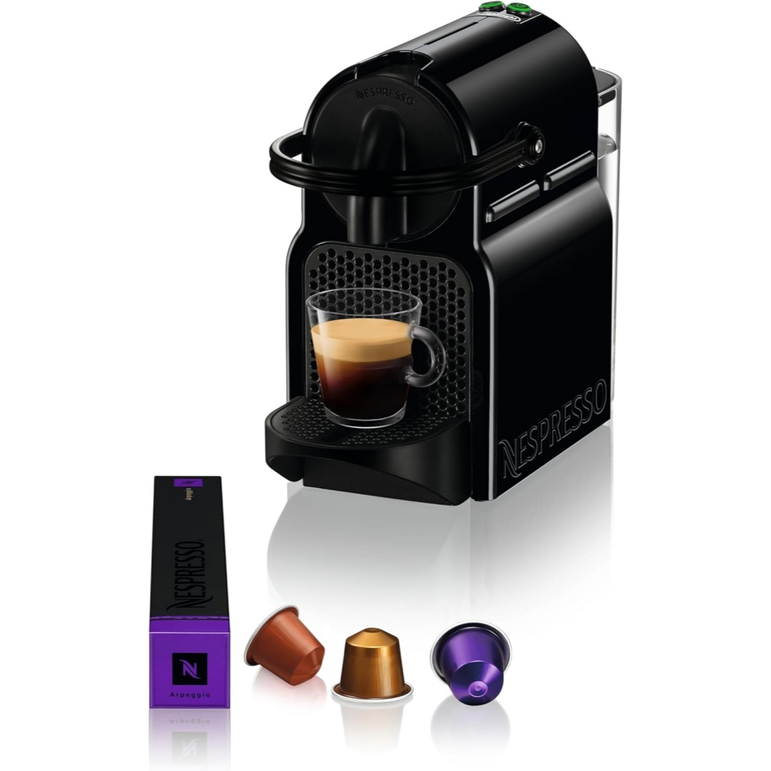 De'Longhi Nespresso Inissia EN80.B, Machine à Café Automatique, Machine à Capsules pour une Seule Tasse