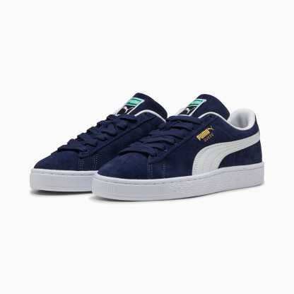 Baskets Suede Classic Enfant et Adolescent - PUMA Navy-PUMA White
