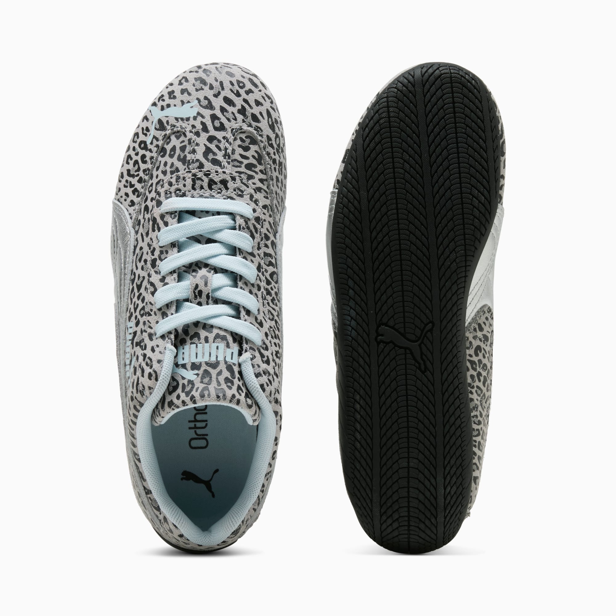 Sneakers Speedcat LeoGirl Enfant et Adolescent - Gray Echo-PUMA Silver