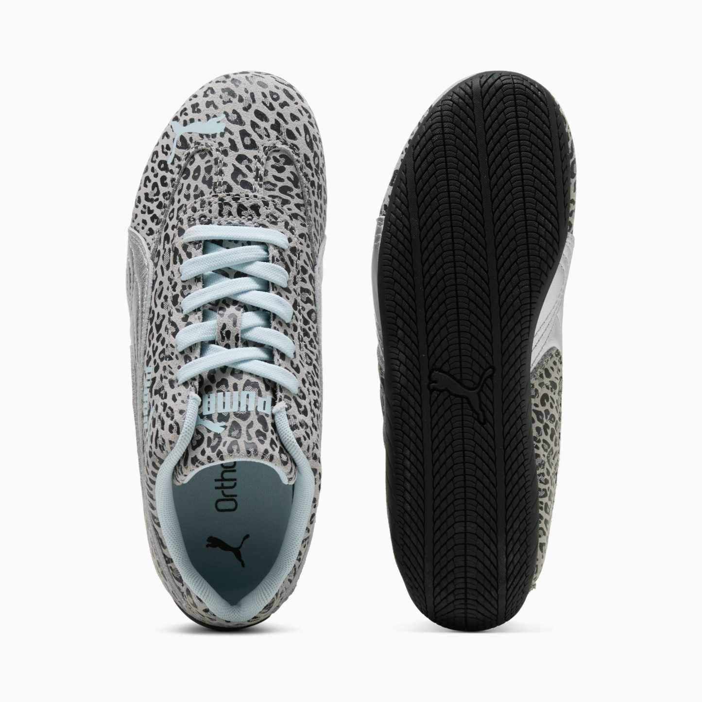 Sneakers Speedcat LeoGirl Enfant et Adolescent - Gray Echo-PUMA Silver