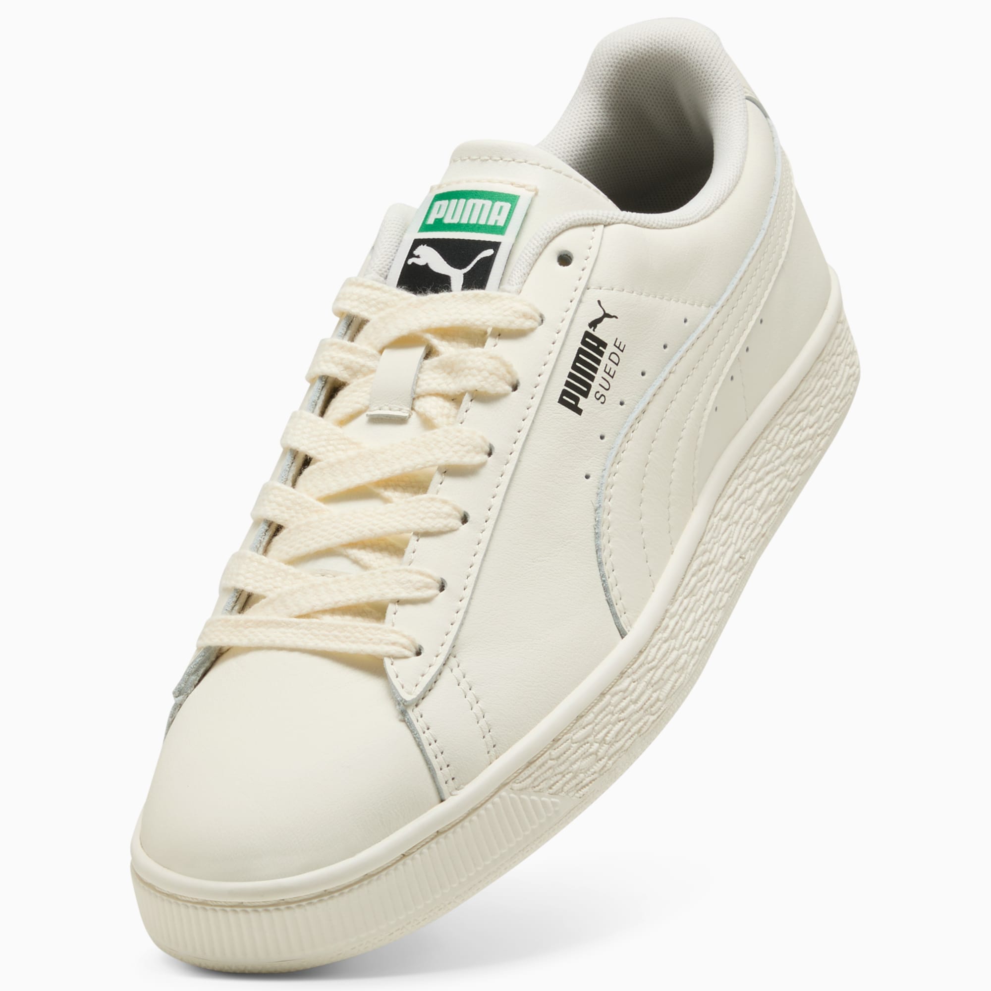 Sneakers Suede Unisexe - Warm White-Archive Green