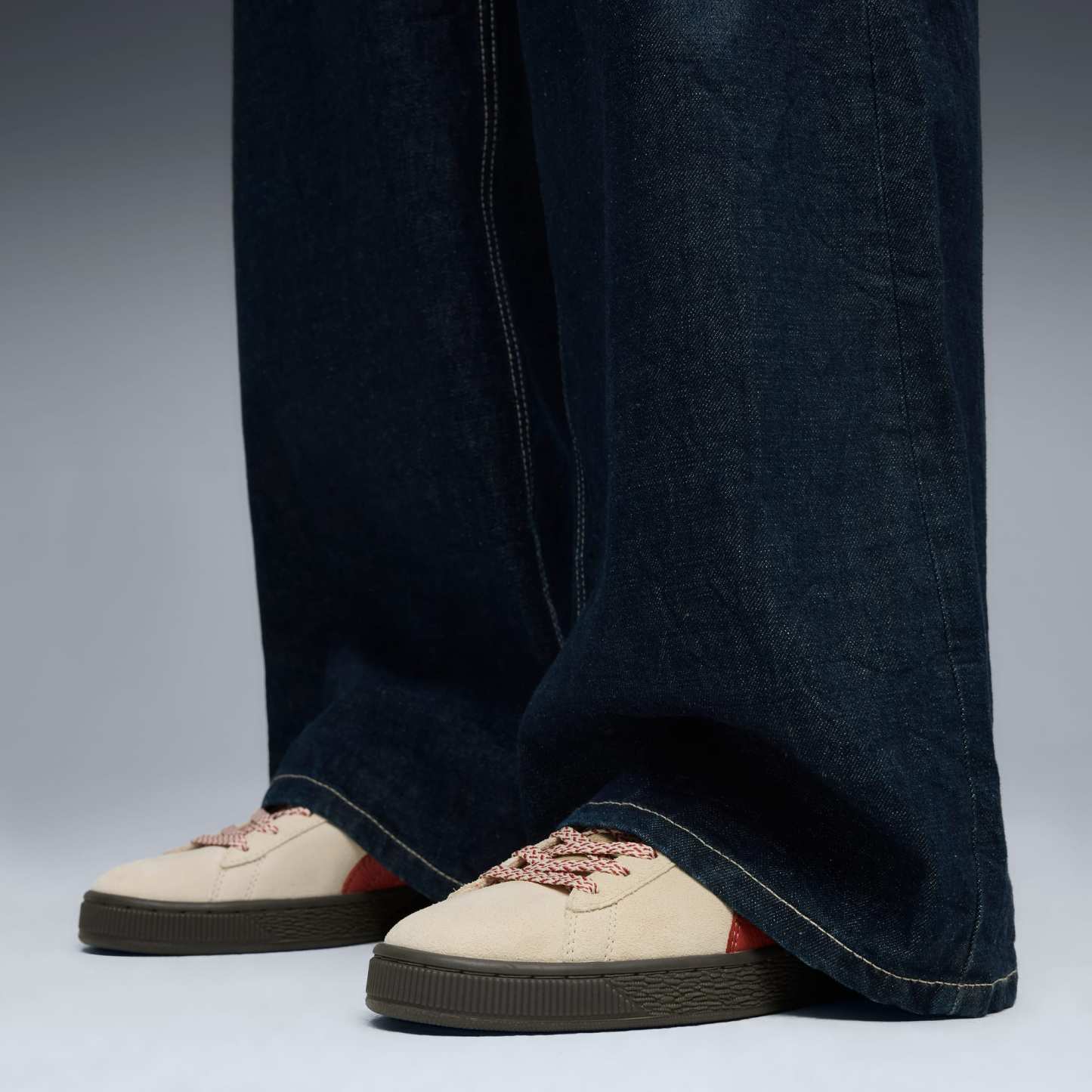 Sneakers Suede Fuzzy Unisexe - Alpine Snow-Gum